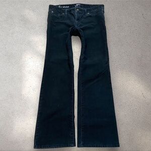 Ann Taylor LOFT Black Low-Mid Corduroy Pants
